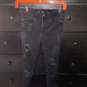 Hollister black jeans size 00 high rise
